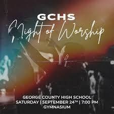 Night of Worship will be held Sept. 24