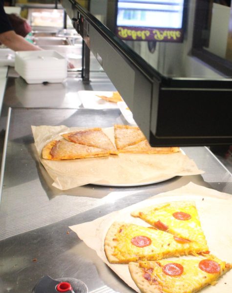 A typical lunch in the GCHS cafeteria